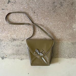 Vintage Brian Jeffery Olive Green Crossbody